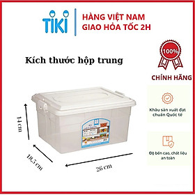 Mua Hộp bảo quản thực phẩm có quai xách Nhựa Việt Nhật - Hộp lạnh 2 quai 3 size - Hàng chính hãng