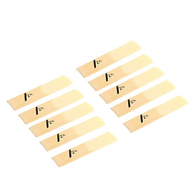 10pcs Alto Sax Saxophone Reeds 1.5 - 4.0 Reed, Alto Eb Saxophone Reeds 6 Size Reed Strength for Alto Sax Parts Replacement