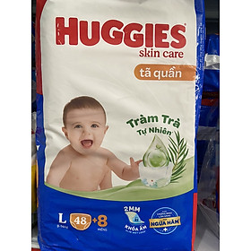 Tã Quần Huggies Dry Gói Đại L48 (48 Miếng) - Bao Bì Mới