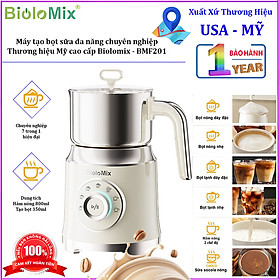 Mua Máy tạo bọt sữa đa năng chuyên nghiệp 7 trong 1. Thương hiệu Mỹ cao cấp Biolomix - BMF201. Hàng chính hãng