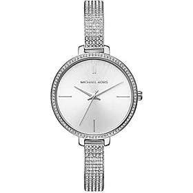 Michael Kors Women's Jaryn Watch Analog-Quartz Stainless-Steel Strap, Silver, 8 (Model: MK3783)