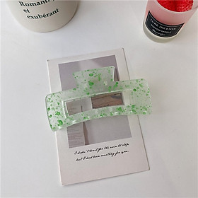Kẹp tóc nhựa acrylic hình chữ nhật xinh xắn thời trang phong cách Hàn Quốc - Sara Accessories