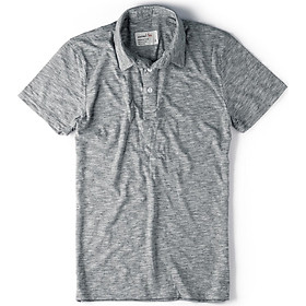 Áo Thun Nam Casual 1st - Polo Tay Ngắn Xám Trơn 50564
