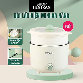 Mua Nồi Lẩu Điện Đa Năng 2 NẤC NHIỆT Kèm Giá Hấp Có Tay Cầm Tiện Dụng  Dung Tích 1 8L   Nồi Lẩu Hấp Mini 2 Tầng Cao Cấp