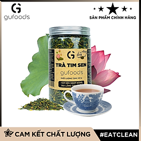 Trà tim sen nguyên chất GUfoods - Thư giãn tinh thần, Cải thiện giấc ngủ, Thanh lọc cơ thể, Thanh mát, Giải nhiệt, Tốt cho sức khỏe