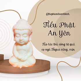 Tượng Tiểu Phật An Yên Chibi Dễ Thương Trang Trí Tiệc Trà Kệ Sách