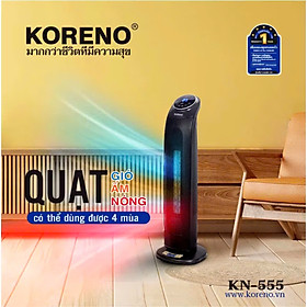 Mua Máy sưởi gốm   quạt sưởi KORENO công suất 2200W không đốt oxi đổ tự ngắt tiết kiệm điện hàng chính hãng