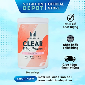 Sữa tăng cơ Clear Whey Isolate Myprotein vị nước trái cây siêu ngon 500g - Nutrition Depot Vietnam