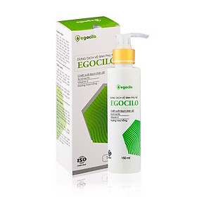Dung dịch vệ sinh phụ nữ Egocilo ( hộp 150ml ) Khử mùi hôi, chống khô rát, viêm nhiễm, nấm ngứa, Khắc phục tình trạng khí hư, huyết trắng. Giúp vệ sinh vùng kín hằng ngày, thời kỳ kinh nguyệt, thai nghén, sau sinh, trước và sau khi quan hệ tình dục - Hàng chính hãng 100%