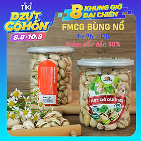 Hạt Dẻ Cười Mỹ Smile Nuts (215g - 500g) | 100% Nhập khẩu từ Mỹ, không tẩy trắng - Dẻ cười rang muối vừa ăn, thơm ngon, giòn rụm