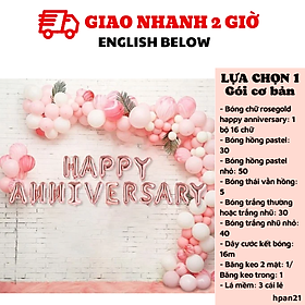 Bộ bong bóng trang trí lễ kỷ niệm Happy Anniversary hpan21