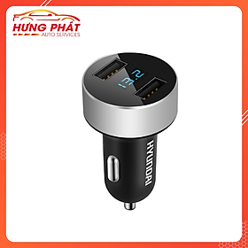 Mua Tẩu Sạc Nhanh Ô Tô  Xe Hơi 2 Cổng USB – Có Đèn Báo Điện Áp Ắc Quy