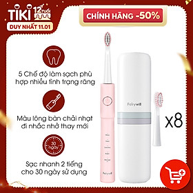 BÁO GIÁ Cách Làm Kệ Để Bàn Chải Đánh Răng | Shopee Lazada Sendo Tiki mới nhất 66 Bàn chải đánh răng điện FAIRYWILL E11 (Bản Màu Hồng) Công nghệ làm sạch bằng sóng siêu âm - Tặng kèm 8 đầu bàn chải - Hàng Chính Hãng