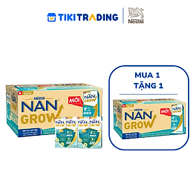 [Mua 1 Tặng 1] Thùng 24 hộp Sữa pha sẵn Nestlé NANGROW 180ml/hộp sữa mát công thức từ Thụy Sĩ 100% Canxi giúp bé cao lớn vượt trội 6(4 x 180ml) (1 tuổi trở lên)