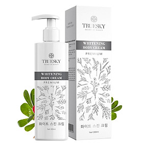 Kem ủ trắng da toàn thân cấp tốc Truesky Premium phiên bản cao cấp giúp bật tone ngay lần đầu 200ml - Whitening Body Cream