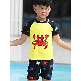 Bộ Đồ Bơi Cho Bé Hình Cua Biển BB026 MayHomes Hình Crab, Vải Thun Lạnh Bền Đẹp, Không Phai Màu, Dành Cho Bé Trai Và Bé Gái