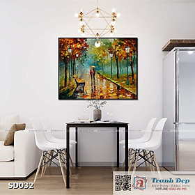 Tranh canvas sơn dầu trường phái ấn tượng (palette knife) - SD032