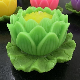 Mua Nến búp sen (30 giờ) - nến hoa sen thờ phật (có đèn led 7 màu) - nến bông sen trang trí cao cấp candle shop