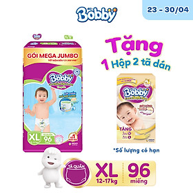 Tã quần Bobby có đệm lưng thấm mồ hôi đủ size M124/L108/XL96/XXL88