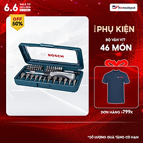 Mua Bộ Bặn Vít Đa Năng Bosch 46 món - Giao màu ngẫu nhiên