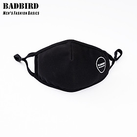 SET 3 Chiếc Khẩu Trang Vải Y Tế Kháng Khuẩn Cao Cấp BADBIRD 3 Lớp 4 Tính Năng, Antibacterial Mask, Thương hiệu Việt - Đen