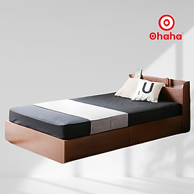 [Miễn phí vận chuyển & lắp đặt] Giường ngủ cao cấp gỗ công nghiệp thiết kế hiện đại có hộc kéo Ohaha - GC002
