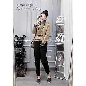 Quần baggy chun sau chất dạ umi đẹp màu đen nâu thời trang Banamo Fashion 891