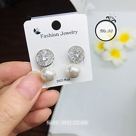 BÔNG TAI NỮ BẠC 925 ẤN TƯỢNG TRANG SỨC CAO CẤP NO.93 HOA TAI NỮ ĐẸP MÃ KT225 KT226