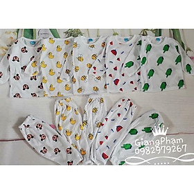 Combo 5 bộ cotton co dãn 2 chiều cho bé gái/ trai