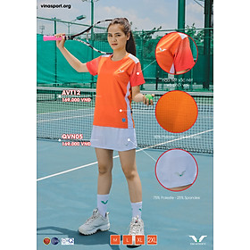 [MUA 1 TẶNG 1] ÁO THỂ THAO NỮ AVNAWAVT12 VINA AUTHENTIC CO GIẢN, MỀM MẠI, THẤM HÚT MỒ HÔI, HỢP THỜI TRANG, CHUẨN THƯƠNG HIỆU