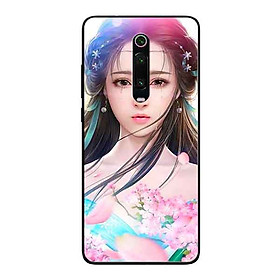 Ốp Lưng in cho Xiaomi Mi 9T Mẫu Cung Nữ Anh Đào - Hàng Chính Hãng