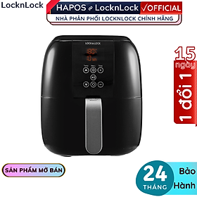 Mua Nồi chiên không dầu điện tử Lock&Lock ECF-300B 3 Lít - Hàng chính hãng  bảo hành 24 tháng  điều khiển cảm ứng - Hapos