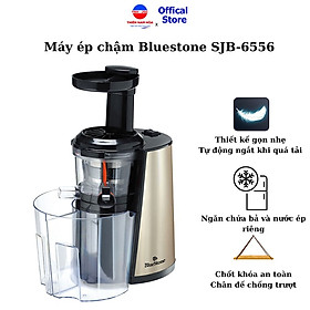 Máy ép chậm Bluestone SJB-6556 Công suất mạnh, ép kiệt bã, ép được rau củ cứng, bảo hành 24 tháng - Hàng chính hãng