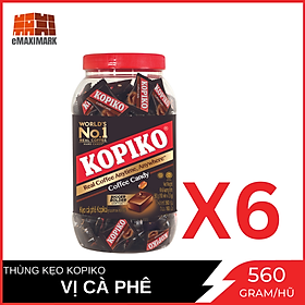 Nguyên thùng Kẹo cà phê Kopiko Coffee Hủ 600gX6