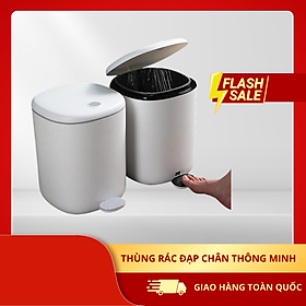 Mua Thùng Đựng Rác Thông Mình E2228 - Thùng Rác 2 Chế Độ Mở Nắp Tiện Lợi  Nhựa ABS Cao Cấp
