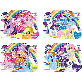 Combo Trọn Bộ 4 Cuốn: Tô Màu Sáng Tạo Pony 4Q - Sách Dành Cho Trẻ 3 Tuổi
