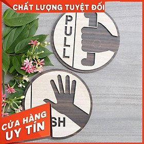 Mua Tranh treo tường_ Bảng gỗ trang trí PULL PUSH F01_CRN_01