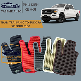 Thảm Trải Sàn, Lót Sàn Ô Tô Cao Su Eudora CloudFoam Thiết Kế Theo Xe Dành Cho Xe FORD F150, Chống Nước, Không Mùi, Ngăn Bụi Bẩn, Dễ Vệ Sinh - Hàng Chính Hãng