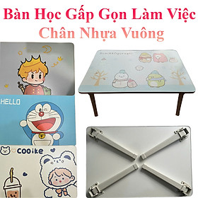 Mua Bàn Học Gấp Gọn Nhiều Hình Dễ Thương Chân Nhựa Vuông (Giao Hình Ngẫu Nhiên)