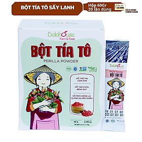 Bột Tía Tô sấy lạnh Dalahouse - Bổ phế phối, An thai, hỗ trợ giảm các triệu chứng cảm, ho, đau họng. Hỗ trợ điều trị GUT, đẹp da, trắng da