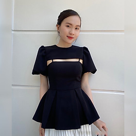 Áo kiểu nữ peplum, áo cách điệu mặc được 2 kiểu có mood ngực cực sang chảnh