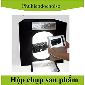 Hình ảnh Hộp chụp sản phẩm Ciya CY-50 có 2 đèn LED, 50x50cm