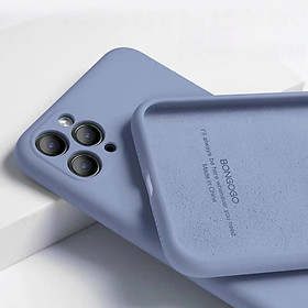 Ốp Lưng Silicone Dẻo Lót Nhung Nỉ Chống Sốc Dành Cho Các Dòng Điện Thoại iPhone 11 Pro Max ( Hạn Chế Bám Vân Tay, Bảo Vệ Camera )