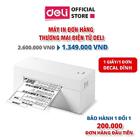 Máy In Đơn Hàng Khổ A6/A7 Hóa Đơn Chuyên Dùng Tmđt Deli -1 Đơn Mỗi Giây - Phụ Kiện Máy In - DL760 DL770 - Hàng Chính Hãng