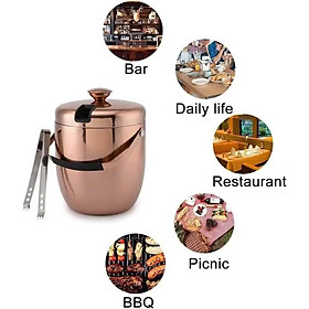 Mua Xô đá inox ICE BUCKET màu đồng Hàng chính hãng