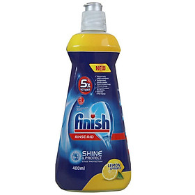 Nước làm bóng và khô bát, đĩa Finish Dishwasher Shine & Dry Lemon 400ml QT017390 - hương chanh