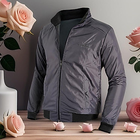 Áo khoác cách nhiệt GOKING 2 lớp, form unisex cho nam nữ. Áo khoác dù ấm áp, cản gió hiệu quả, thích hợp đông và thu đông. Hàng hiệu Việt Nam cao cấp xuất khẩu. - Ghi (xám đậm) - L