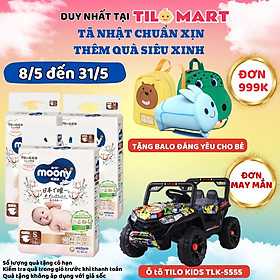 Bỉm - Tã dán Moony Natural cho bé từ 4-14kg (Nhiều size)