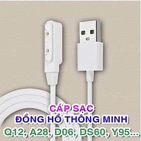 Mua Dây sạc hít nam châm dành cho đồng hồ thông minh KT04  GW700S  KT11  KT12  A28  Q12  A22S  Y95  D06  DS60  AT4G - Hàng Nhập Khẩu