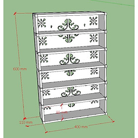 Kệ đựng Sơn Nail 6 Tầng